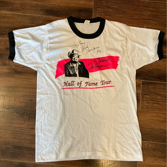 Hank Thompson single stitch tee (signed) - Picture 1 of 4